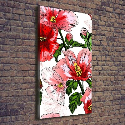 Foto leinwand vertikales Hibiskus