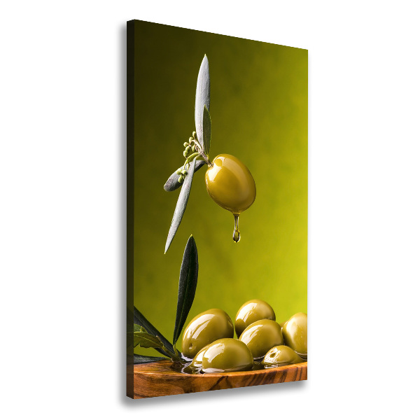 Wandbild vertikales Olivenöl