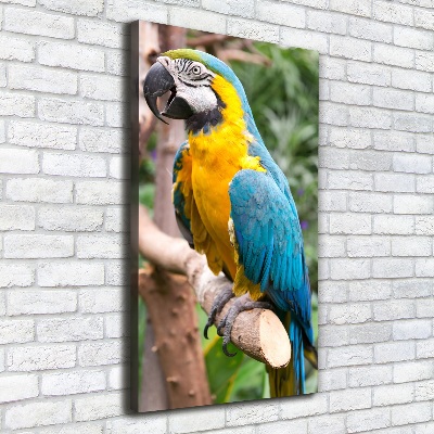 Foto leinwand vertikales Ara-Papagei