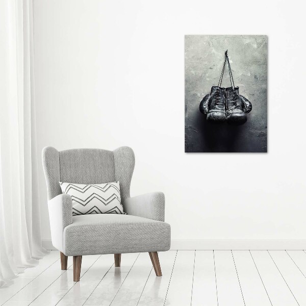 Wandbild vertikales Boxhandschuhe