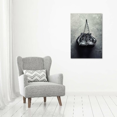 Wandbild vertikales Boxhandschuhe