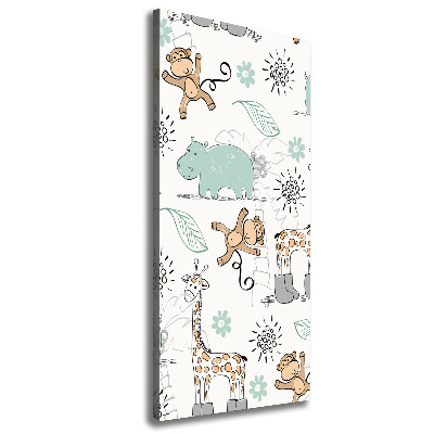 Foto leinwand vertikales Tiere Afrikas