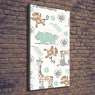 Foto leinwand vertikales Tiere Afrikas