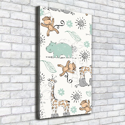 Foto leinwand vertikales Tiere Afrikas