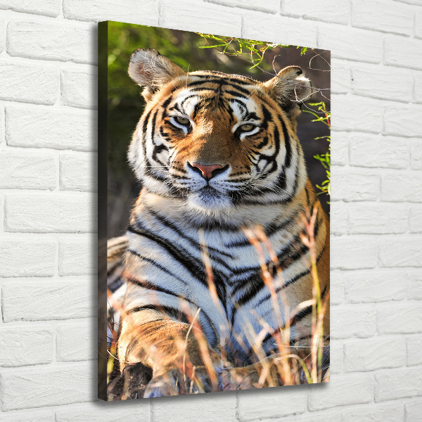 Wandbild vertikales Tiger