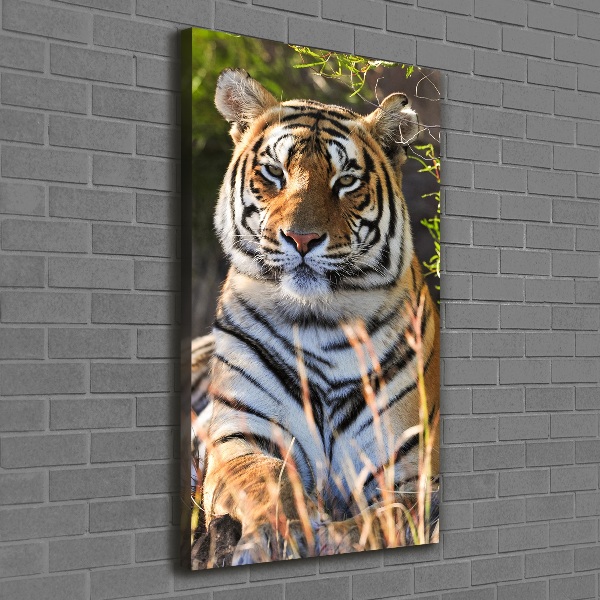 Wandbild vertikales Tiger