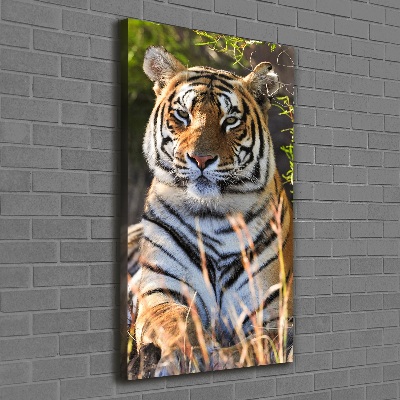 Wandbild vertikales Tiger