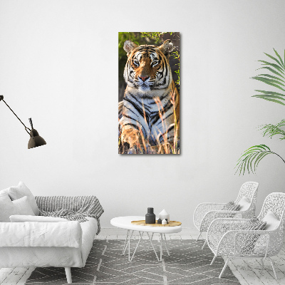 Wandbild vertikales Tiger