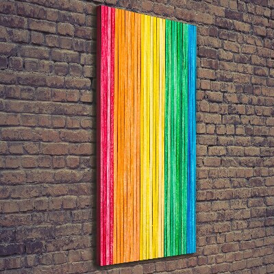 Foto leinwand vertikales Bunte Streifen