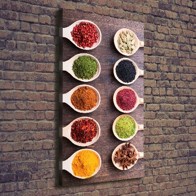 Foto auf leinwand vertikales Gewürze