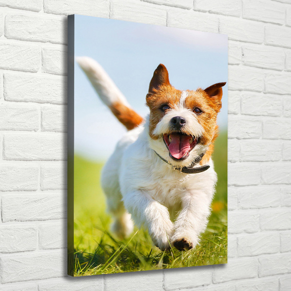 Wandbild vertikales Jack Russell Terrier
