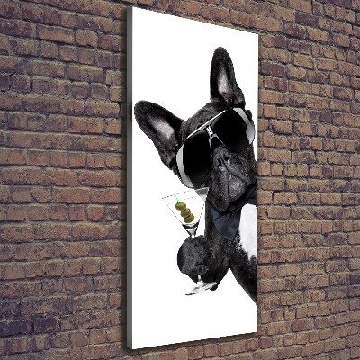 Foto leinwand vertikales Piez mit Martini