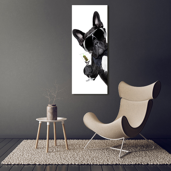 Foto leinwand vertikales Piez mit Martini