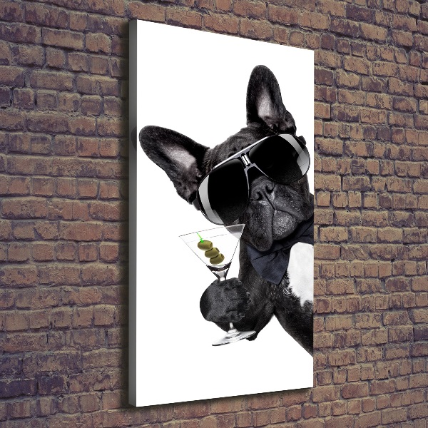 Foto leinwand vertikales Piez mit Martini