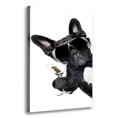 Foto leinwand vertikales Piez mit Martini