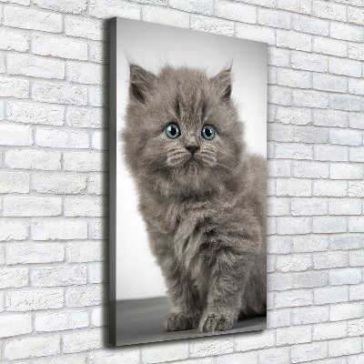 Foto auf leinwand vertikales Graue britische Katze