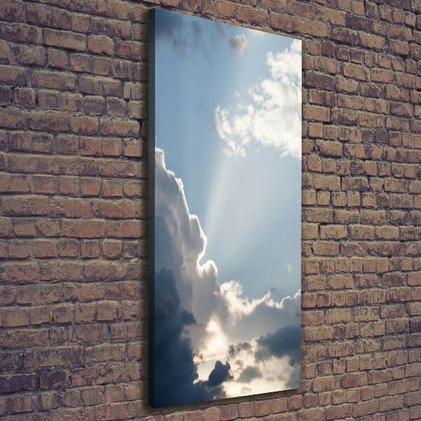 Foto leinwand vertikales Wolken am Himmel