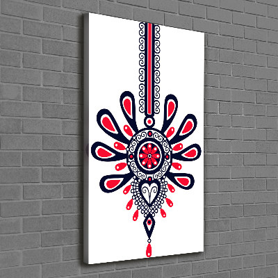 Foto auf leinwand vertikales Polnisches Volksmuster