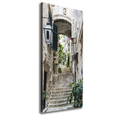 Wandbild vertikales Die Straßen von Dubrovnik