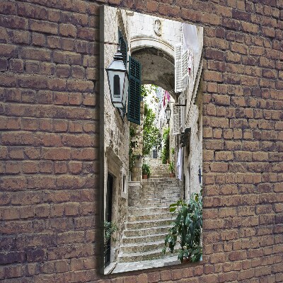 Wandbild vertikales Die Straßen von Dubrovnik