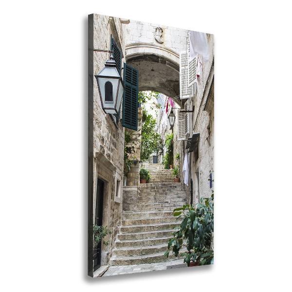 Wandbild vertikales Die Straßen von Dubrovnik