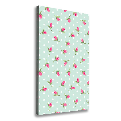 Foto auf leinwand vertikales Rosen