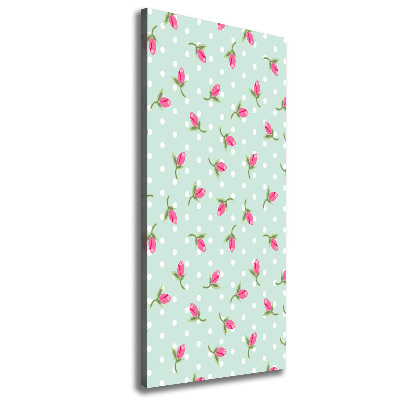 Foto auf leinwand vertikales Rosen