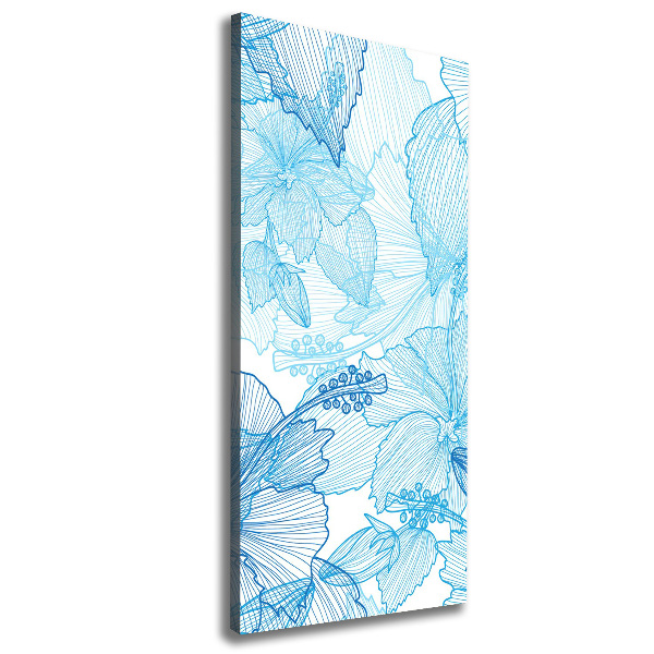 Wandbild vertikales Hawaiianische Blumen