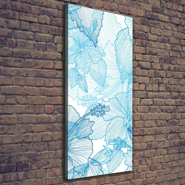 Wandbild vertikales Hawaiianische Blumen