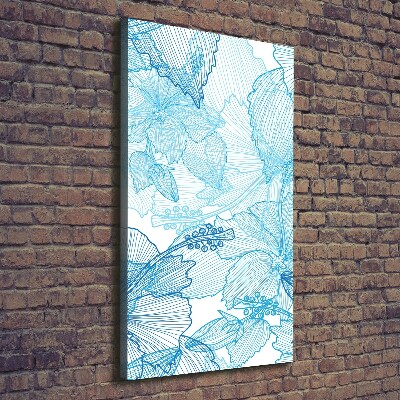 Wandbild vertikales Hawaiianische Blumen