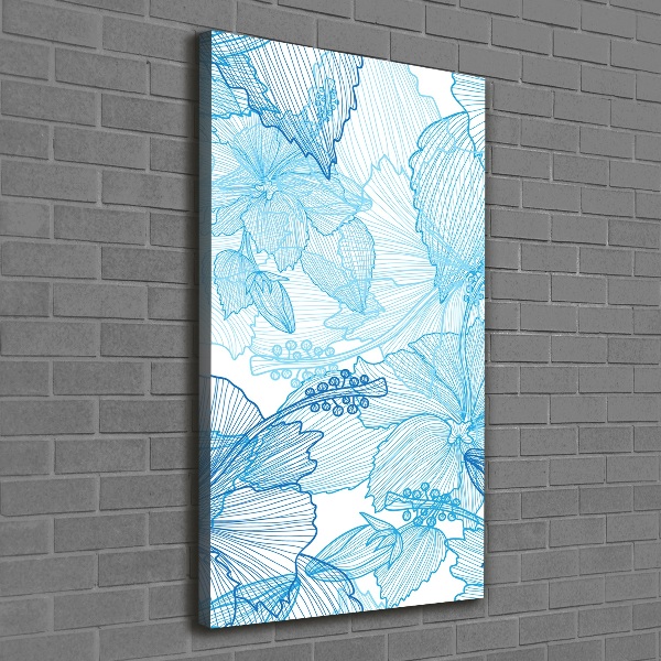 Wandbild vertikales Hawaiianische Blumen
