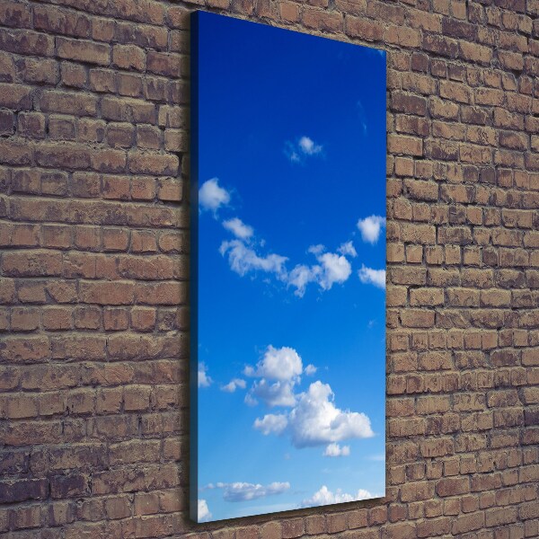 Foto leinwand vertikales Wolken am Himmel
