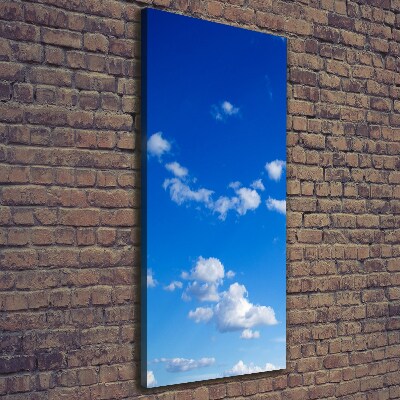 Foto leinwand vertikales Wolken am Himmel