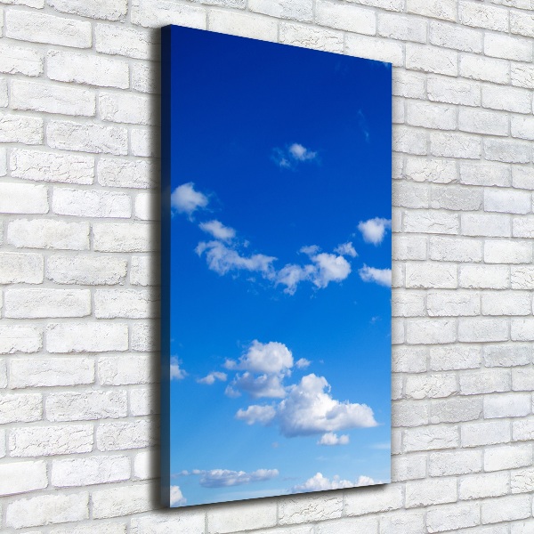 Foto leinwand vertikales Wolken am Himmel