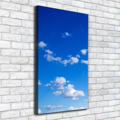 Foto leinwand vertikales Wolken am Himmel