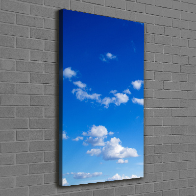 Foto leinwand vertikales Wolken am Himmel