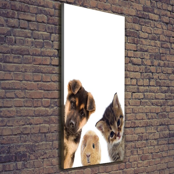 Wandbild vertikales Haustiere