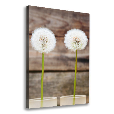 Foto leinwand vertikales Löwenzahn