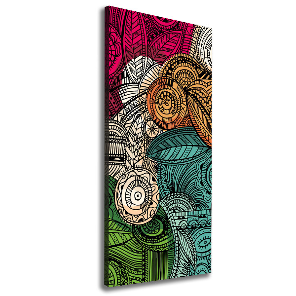 Foto auf leinwand vertikales Abstrakte Federn