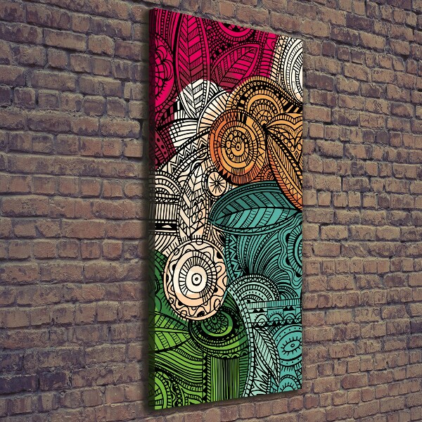 Foto auf leinwand vertikales Abstrakte Federn