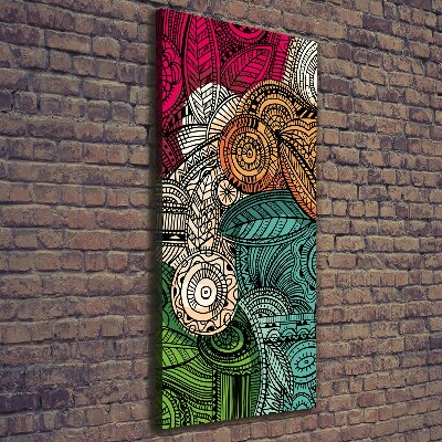 Foto auf leinwand vertikales Abstrakte Federn