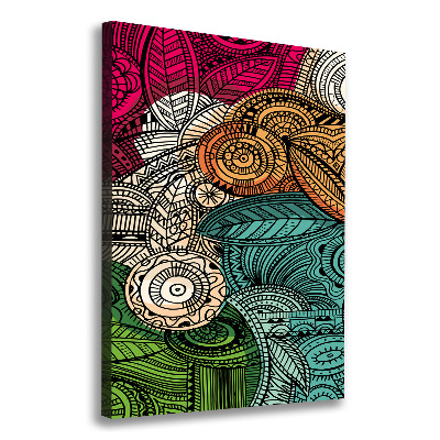 Foto auf leinwand vertikales Abstrakte Federn