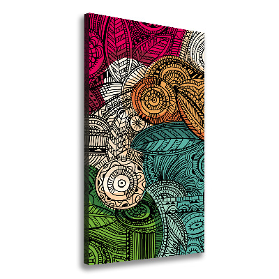 Foto auf leinwand vertikales Abstrakte Federn