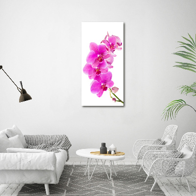Foto auf leinwand vertikales Rosa Orchidee