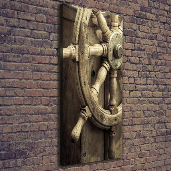 Foto auf leinwand vertikales Das Ruder einer Yacht