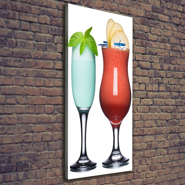 Foto leinwand vertikales Farbenfrohe Cocktails