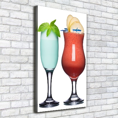 Foto leinwand vertikales Farbenfrohe Cocktails
