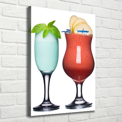 Foto leinwand vertikales Farbenfrohe Cocktails
