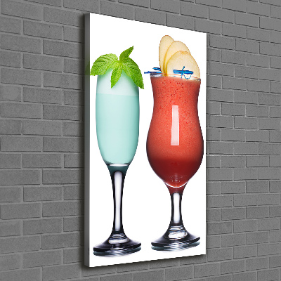 Foto leinwand vertikales Farbenfrohe Cocktails