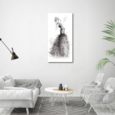 Wandbild vertikales Modeillustration